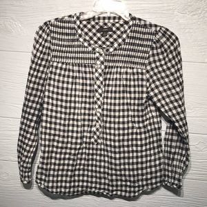 J Crew Buffalo Plaid Top